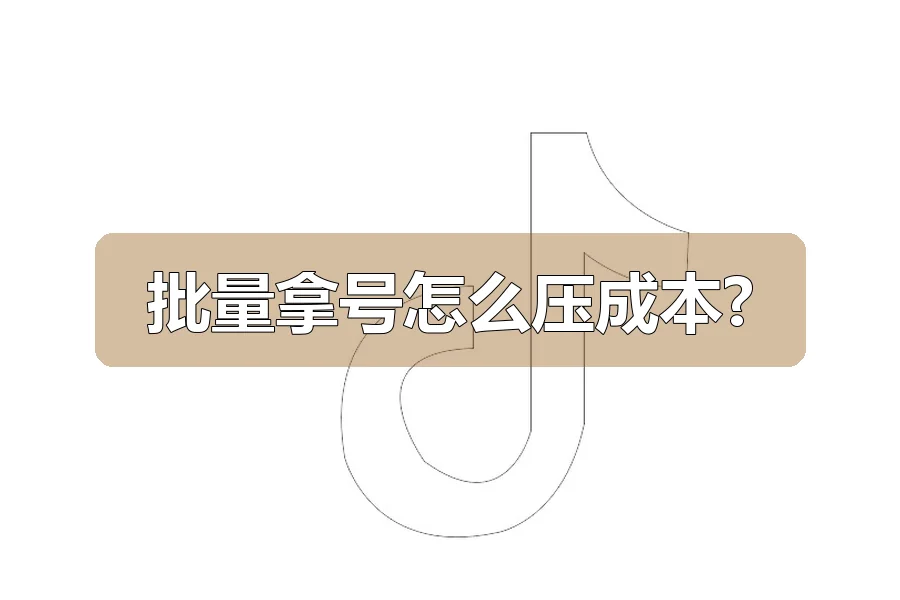 批量拿号怎么压成本?